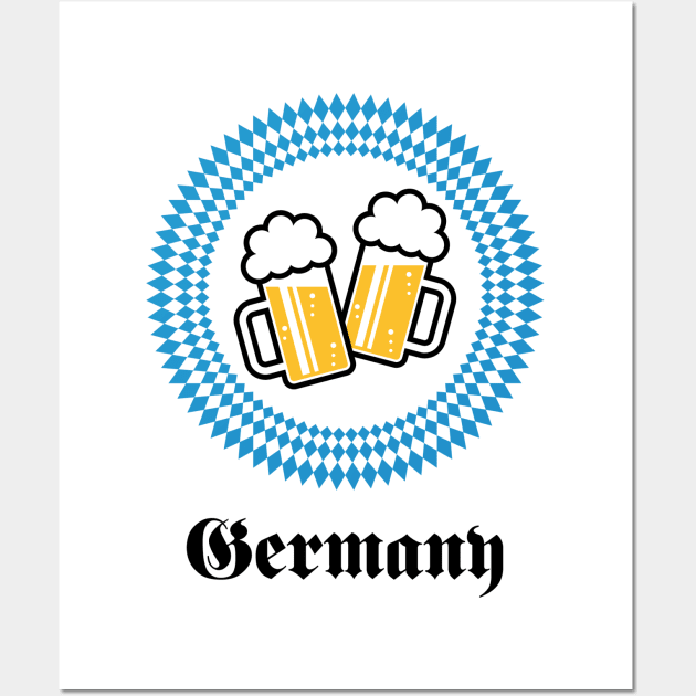 GERMANY 2 BEER (BAVARIA GERMANY) Wall Art by MrFaulbaum